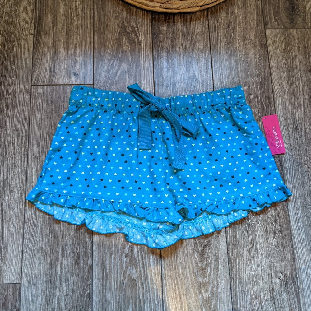 [2/$15] NWT (S) - xhilaration Blue Flannel Sleep Shorts